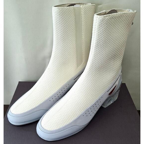 RAF Simons Cyfloid-4 Zip-up High-top Boots cream size 42 - Picture 1 of 8